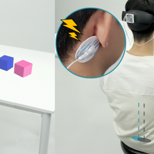 person using VR